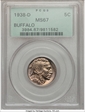 1938-D 5C Buffalo MS67