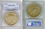 1934-S $1 AU55
