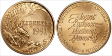 1991-W $5 Mount Rushmore MS70