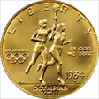 1984-W $10 Olympic MS69