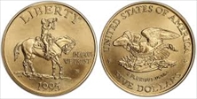 1995-W $5 Civil War MS69