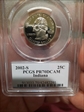 2002-S 25C Indiana PR70DCAM