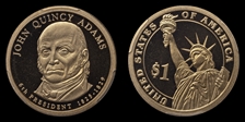 2008-S $1 John Quincy Adams PR70DCAM