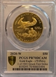 2020-W $50 Gold Eagle - v75 Privy 1 of 1945 Struck First Strike PR70DCAM