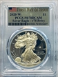 2020-W  $1 Silver Eagle - v75 Privy First Day of Issue PR70DCAM