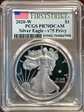 2020-W  $1 Silver Eagle - v75 Privy First Strike PR70DCAM