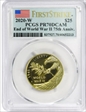 2020-W $25 End of World War II 75th Anniv.  First Strike PR70DCAM