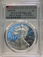 2020-W  $1 Silver Eagle - v75 Privy First Day of Issue PR70DCAM