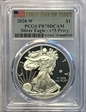 2020-W  $1 Silver Eagle - v75 Privy First Day of Issue PR70DCAM