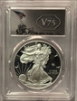2020-W  $1 Silver Eagle - v75 Privy First Day of Issue PR70DCAM
