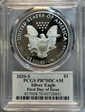 2020-S $1 Silver Eagle First Day of Issue Cleveland Freedom PR70DCAM