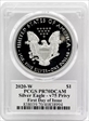 2020-W  $1 Silver Eagle - v75 Privy First Day of Issue Cleveland Torch PR70DCAM