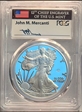 2020-W  $1 Silver Eagle - v75 Privy First Day of Issue Mercanti Flag PR70DCAM