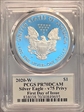 2020-W  $1 Silver Eagle - v75 Privy First Day of Issue Mercanti Flag PR70DCAM