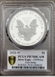 2020-W  $1 Silver Eagle - v75 Privy First Strike PR70DCAM