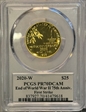 2020-W $25 End of World War II 75th Anniv.  First Strike PR70DCAM