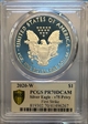 2020-W  $1 Silver Eagle - v75 Privy First Strike PR70DCAM