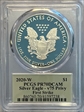 2020-W  $1 Silver Eagle - v75 Privy First Strike Minuteman PR70DCAM