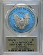 2020-W  $1 Silver Eagle - v75 Privy First Strike Minuteman PR70DCAM
