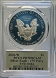 2020-W  $1 Silver Eagle - v75 Privy First Strike Minuteman PR70DCAM