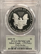 2020-W  $1 Silver Eagle - v75 Privy First Strike Minuteman PR70DCAM