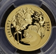 2024-W $100 Liberty & Britannia Au First Day of Issue PR70DCAM