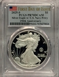 2025-S $1 Silver Eagle w/ U.S. Navy Privy 250th Anniversary First Day of Issue PR70DCAM