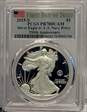 2025-S $1 Silver Eagle w/ U.S. Navy Privy 250th Anniversary First Day of Issue PR70DCAM