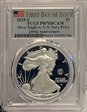 2025-S $1 Silver Eagle w/ U.S. Navy Privy 250th Anniversary First Day of Issue PR70DCAM