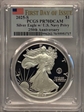 2025-S $1 Silver Eagle w/ U.S. Navy Privy 250th Anniversary First Day of Issue PR70DCAM