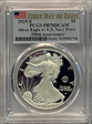 2025-S $1 Silver Eagle w/ U.S. Navy Privy 250th Anniversary First Day of Issue PR70DCAM