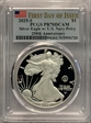 2025-S $1 Silver Eagle w/ U.S. Navy Privy 250th Anniversary First Day of Issue PR70DCAM