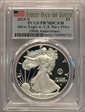 2025-S $1 Silver Eagle w/ U.S. Navy Privy 250th Anniversary First Day of Issue PR70DCAM