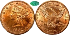 1892 $10 MS62