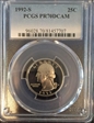 1992-S 25C PR70DCAM