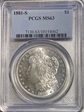 1881-S $1 MS63