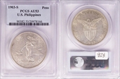 1903-S Peso KM-168  Ag AU53