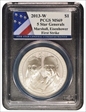 2013-W $1 5 Star Generals Marshall, Eisenhower - First Strike MS69