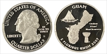 2009-S 25C Guam Silver PR70DCAM