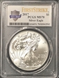 2017 $1 Silver Eagle First Strike MS70