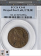 1787 CT 1/2P Draped Bust Left, ETLIR XF40BN