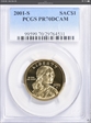 2001-S SAC$1 PR70DCAM