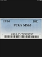 1914 10C MS65