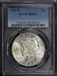 1923-S $1 MS64+ 