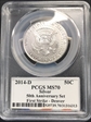 2014-D 50C Silver First Strike - Denver MS70