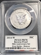 2014-W 50C Reverse Proof First Strike - Denver PR70