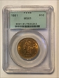 1881 $10 MS61