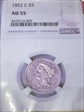 1852-C $2.50 AU53