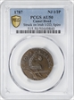 1787 NJ 1/2P Camel Head AU50BN