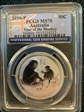 2016-P 50C Year of the Monkey 1/2oz Ag MS70